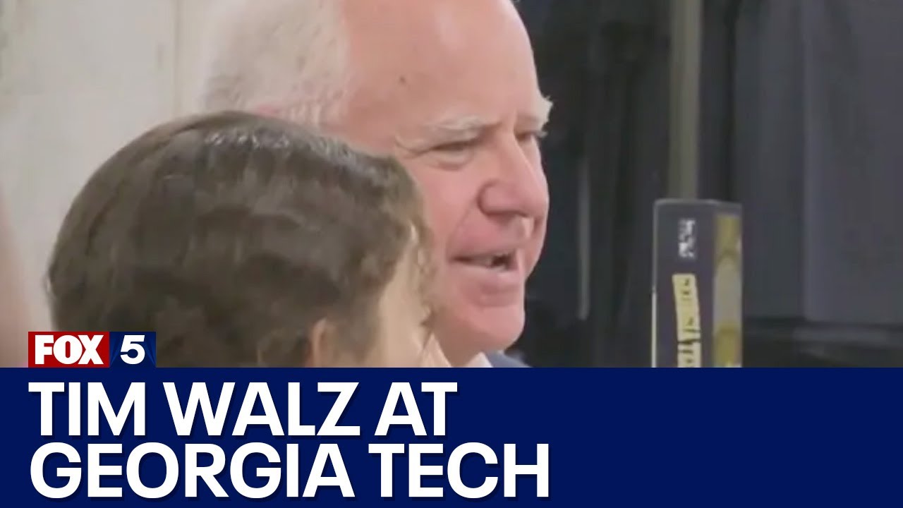 Tim Walz hits Atlanta a day after JD Vance | FOX 5 News - YouTube