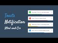 Create A Toast Notification in HTML CSS &amp; JavaScript | Toast Notification in JavaScript