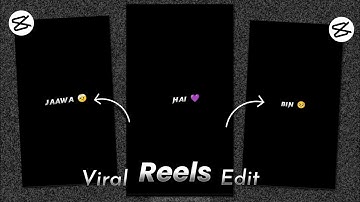 New Trending Black screen lyrics video editing - in Capcut video Editor
