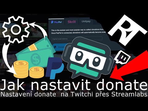 Jak nastavit DONATE NA Twitch – YouTube  | streamlabs | Tutorial cz