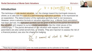 Lecture 2021 Numerical Methods: 39: Partial Derivatives of Monte-Carlo Valuations (1)