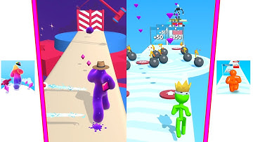 ♻️💠 Blob Runner 3D Vs Tall Man Run Max Level Mobile Gameplay Walkthrough 4K Nr 32