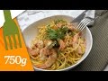 Recette de spaghettis aux gambas  750g