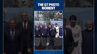 Trump Joins World Leaders for G7 Family Photo in France as Global Crises Dominate Summit Talks