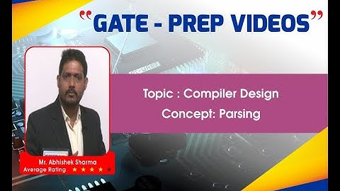Parsing Part 3  I Compiler Design I Computer Science Engineering I GATE