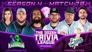 Frank \u0026 the Frankettes vs. Macrodosing | Match 78, Season 4 - The Dozen Trivia League