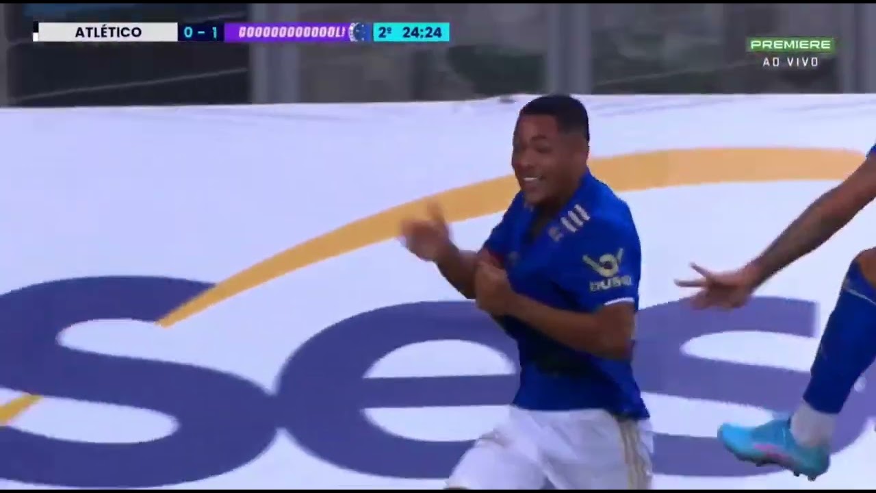 Gol Vitor Roque contra o Atlético - Cruzeiro 1x0 Atlético MG