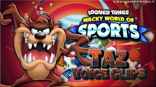 All Taz Voice Clips Looney Tunes Wacky World Of Sports All Voice Lines Jim Mings 2024