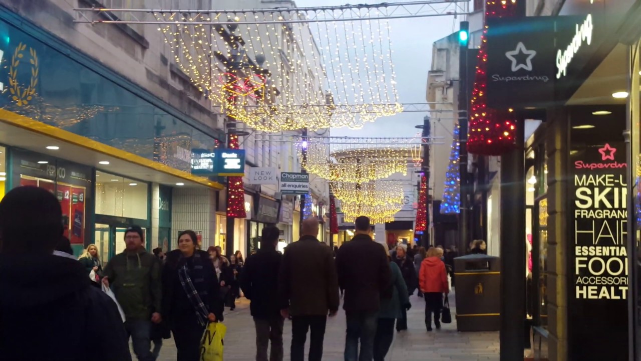 Douglas Christmas Lights 2018 | ISLE OF MAN 🇮🇲 tEAvEE 🎥 4K