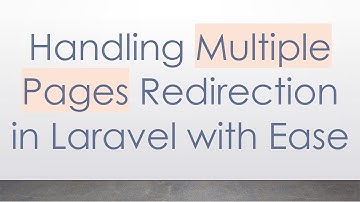 Handling Multiple Pages Redirection in Laravel with Ease