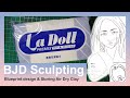 BJD Sculpting - Blueprint design & Storing Air Dry Clay