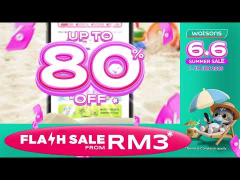 🔥 Watsons Biggest 6.6 Summer Sale is HERE! 🔥