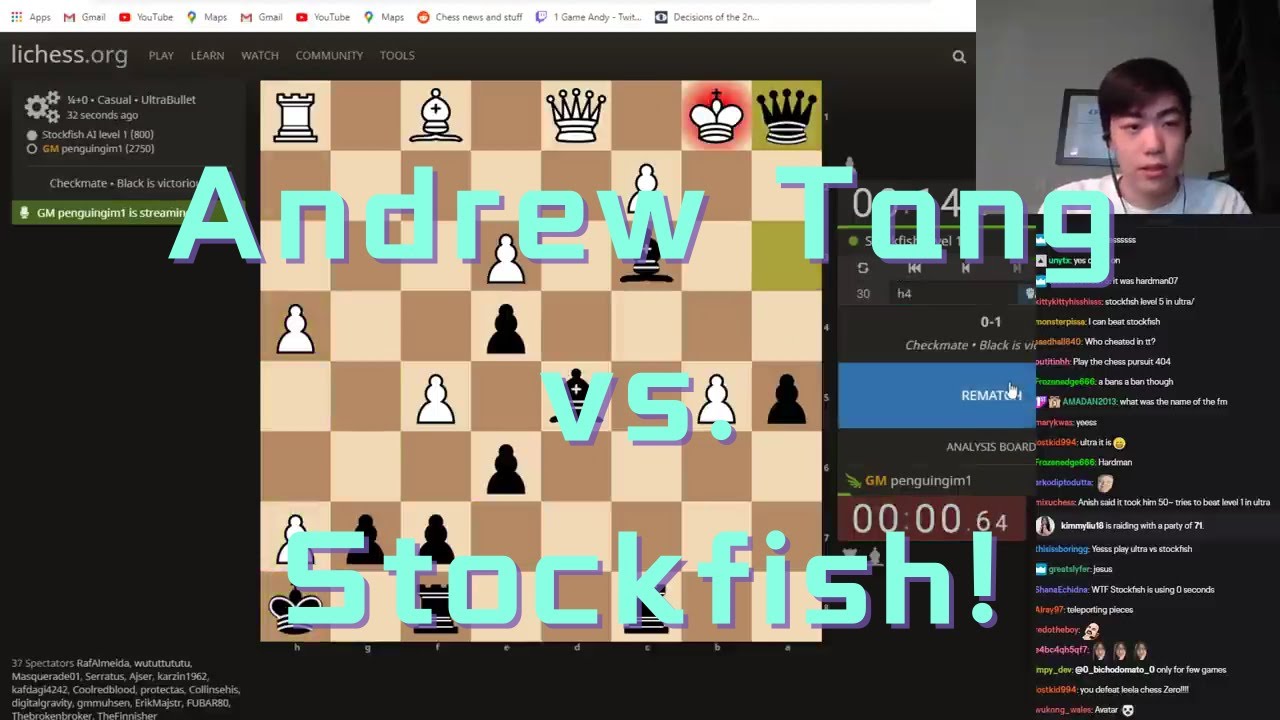 GM Andrew Tang vs Leela Chess Zero