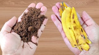 Just mix COFFEE into the BANANA PEEL and you no longer need to buy it at the market