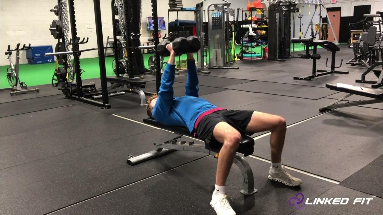 Dumbbell Flat Bench Hex Press YouTube
