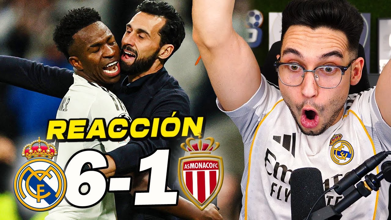 REACCIONES DE UN HINCHA al Real Madrid vs Mónaco 6-1 *GOLEADA y SEGUNDOS* | ByDiegoX10