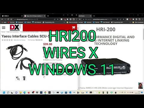 WIRES X SCU CABLES - HRI200 Box -Windows 11 ?? - YouTube