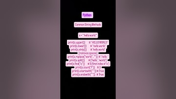 "Python String Methods 🐍 | Upper, Lower, Strip, Replace & More"