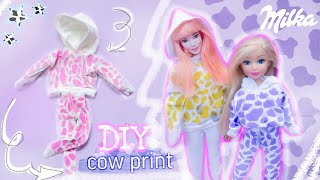 DIY КОЛЛЕКЦИЯ COW PRINT своими руками// Одежда для кукол