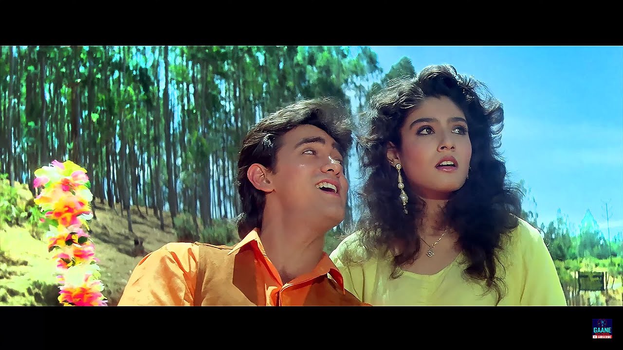 Ello Ji Sanam Hum Aa Gaye  4K Video  Aamir Khan  Raveena Tandon  Andaz Apna Apna