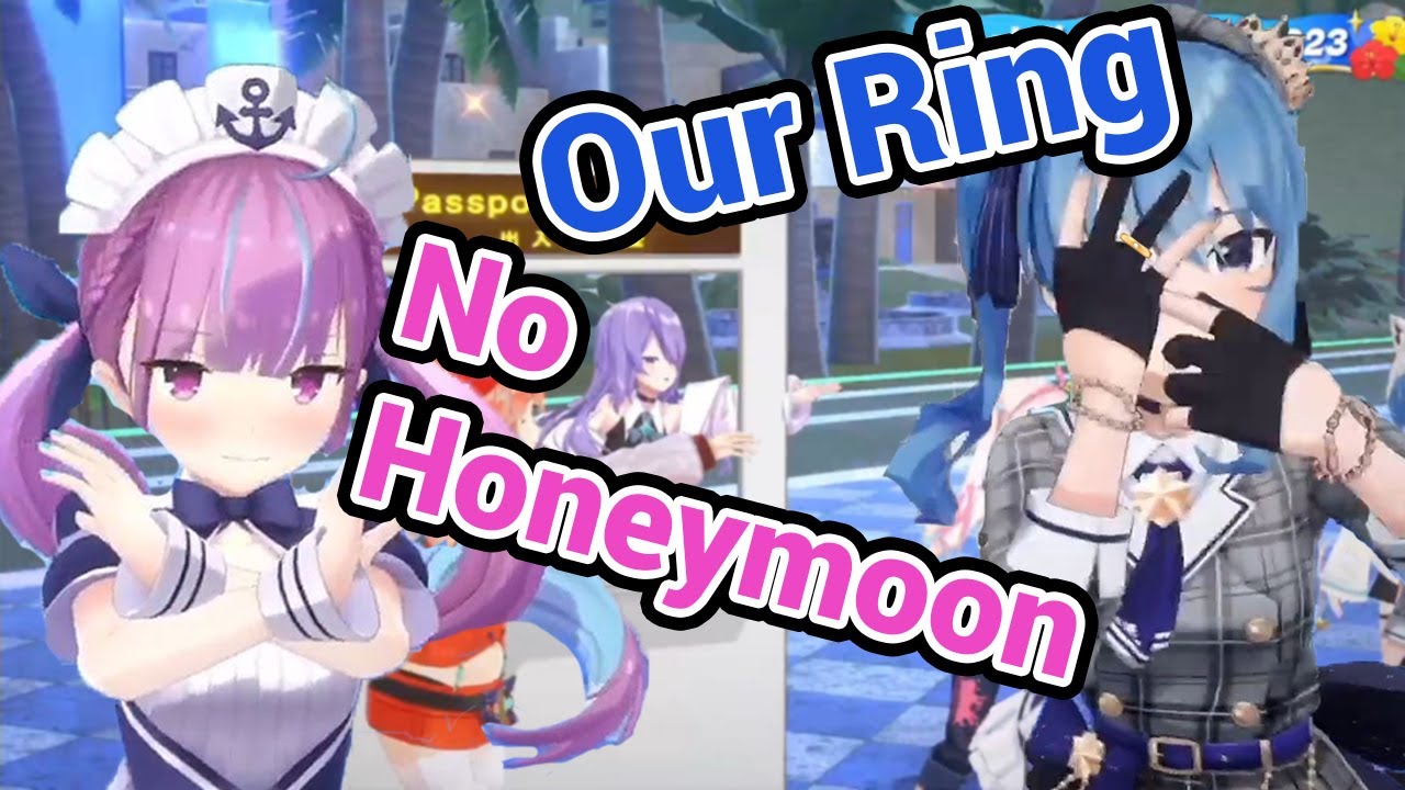 Aqua Suisei Passport Check with Gura Moona Kiara Iofi!!!!