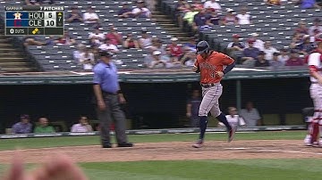 HOU@CLE: Bregman smokes RBI triple to right-center
