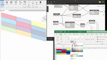 Create and Colorize Revit Curtain Wall Panel using Dynamo and Excel