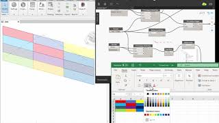Create and Colorize Revit Curtain Wall Panel using Dynamo and Excel screenshot 5