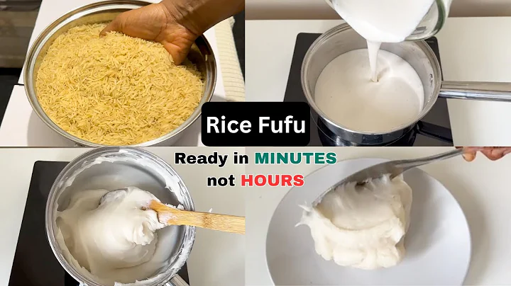 How to Make Rice Fufu at Home | Quick and Easy Rice Swallow