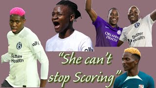 "SHE CAN'T STOP SCORING. NWSL TOP SCORERS. #femalefootballers #nwsl #zambia #malawi #nigeria #usa