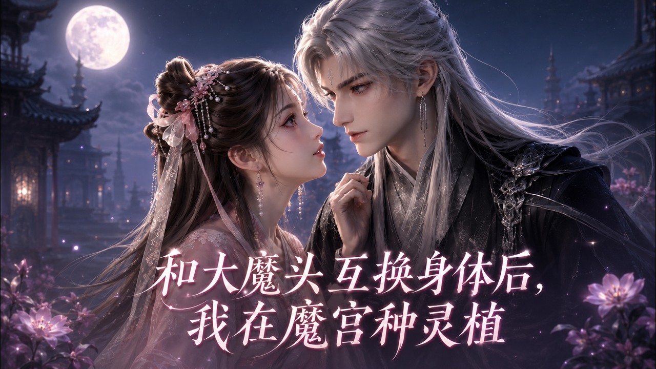 【和大魔頭互換身體後，我在魔宮種靈植】我竟然和反派大魔頭互換了身體？！怎麼辦，我是個甜妹，不會當壞人啊。我只好頂著魔頭的臉種靈田、做甜糕，把玄冥宮改成了溫馨居所。而大魔頭也被師兄師姐好好疼愛了一番。