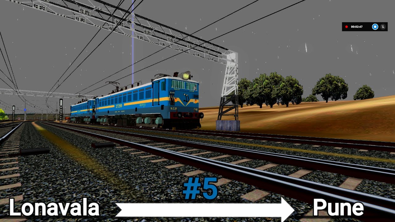 11007/Deccan Express दक्खन एक्सप्रेस || Part 5 - Lonavala to Pune || #msts #openrails #lonavala