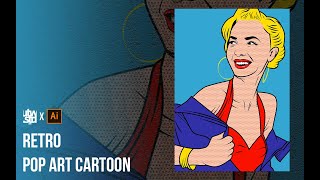 Timelapse Retro Pop Art - Adobe Illustrator Tutorial
