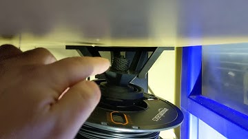 Parametric Hangable Universal Auto-Rewind Spool Holder in action