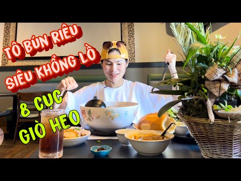 Video Thử thách TÔ BÚN RIÊU KHỔNG LỒ hơn 7 PHẦN và 8 CỤC GIÒ... - youtube