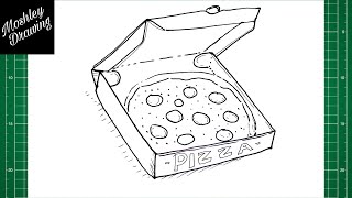 How to Draw a Pizza in a Box