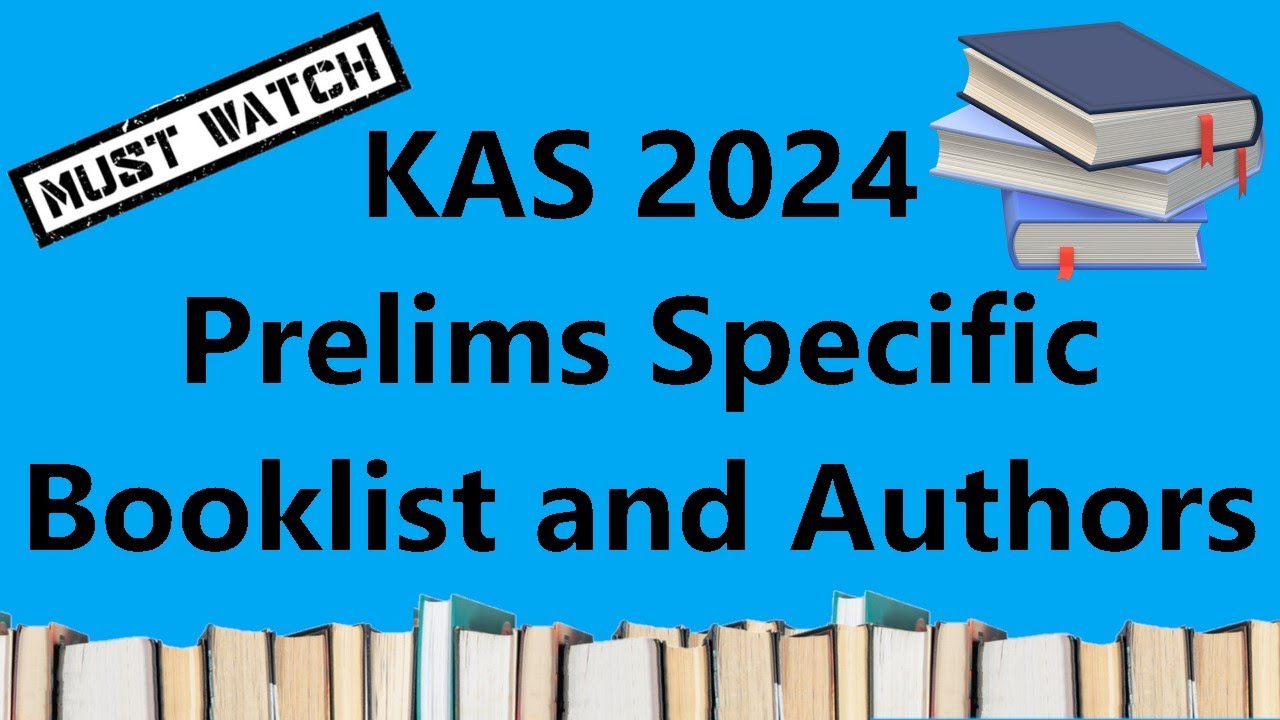 Book List and Authors|| KAS Prelims 2024 || KPSC KAS || IAS and KAS || Must Watch || KPSC Prelims