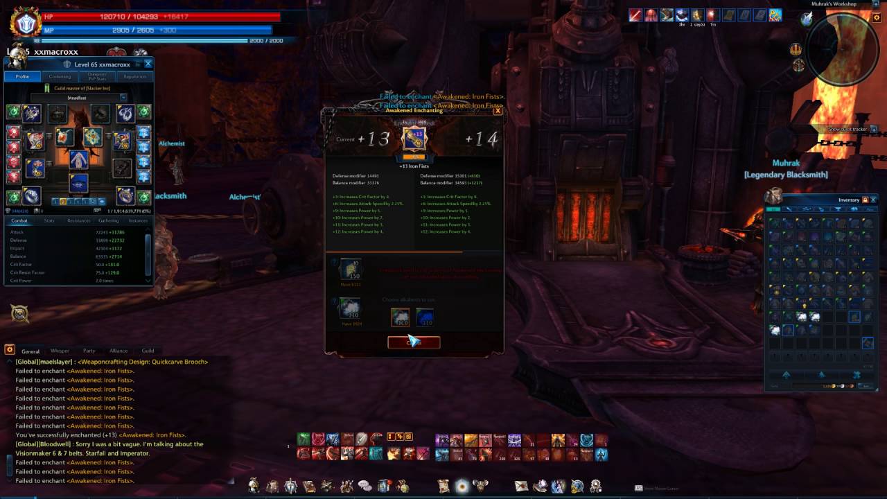 Enchanting Vm7 Gloves to +15 out of boredom [TERA RNG] YouTube