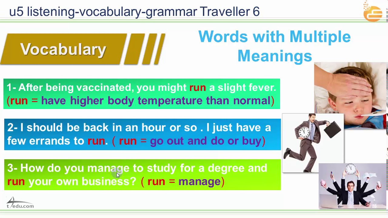 u5 listening vocabulary grammar Traveller 6 - YouTube