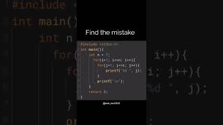 Find the error 👇#cprogramming #error #programmingguide #codingtips #explore