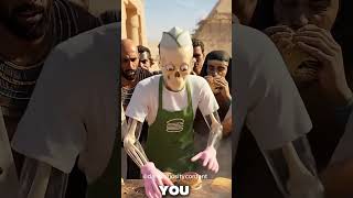 What if you opened SHAKE SHACK in ancient egypt? #ai #animation #skeleton