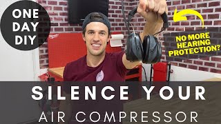 How To Make Your 60 Gallon Air Compressor Quieter | CHEAP & EASY