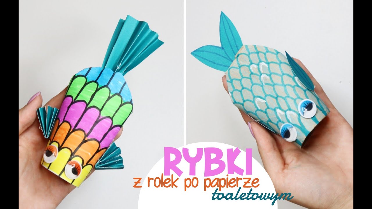 Co zrobić z rolek po papierze toaletowym? Kolorowe rybki oczywiście