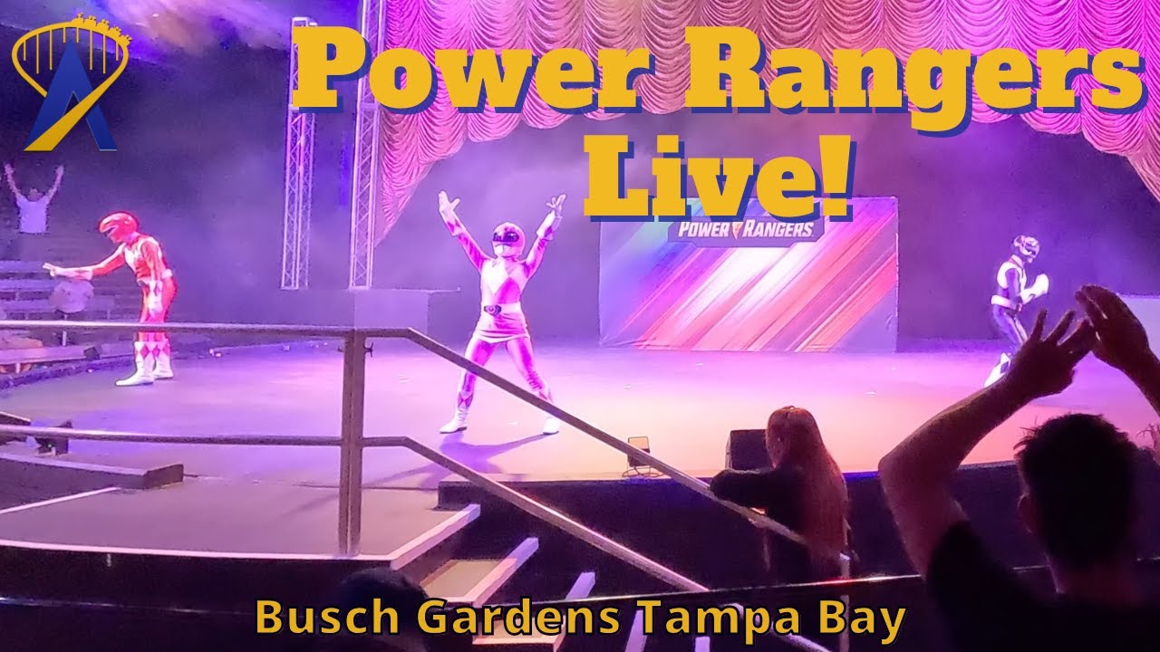 LIVE: Mighty Morphin Power Rangers at Busch Gardens Tampa Bay