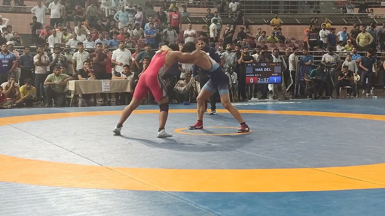 FS 74KG NAVEEN (HAR) VS YESH TUSIR (DELHI)|WRESTLING TRIAL FOR ASIAN GAME'S 2023