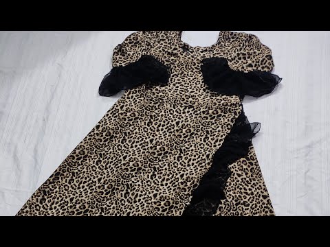 PURE SOFT FOX GEORGETTE LEOPARD TIGER PRINT KURTI