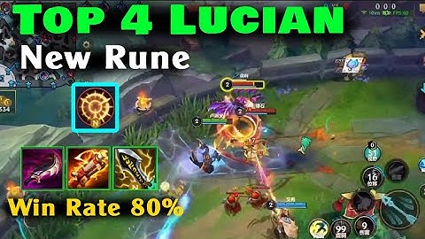 Top 4 Lucian Tốc Chiến dùng Ngọc Cường Lực mới có tỷ lệ thắng 80% gánh team mạnh mẽ đến như thế nào