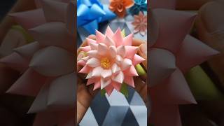 Beautiful Lotus flower #paperlotusflower origami paper craft ideas 🪷 💡👍