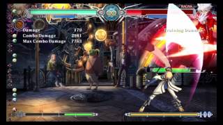 BBCF: Jin Mid-Screen Combo w/ 50/50 Mix-Up Reset