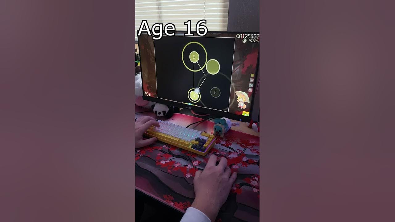osu! at different ages